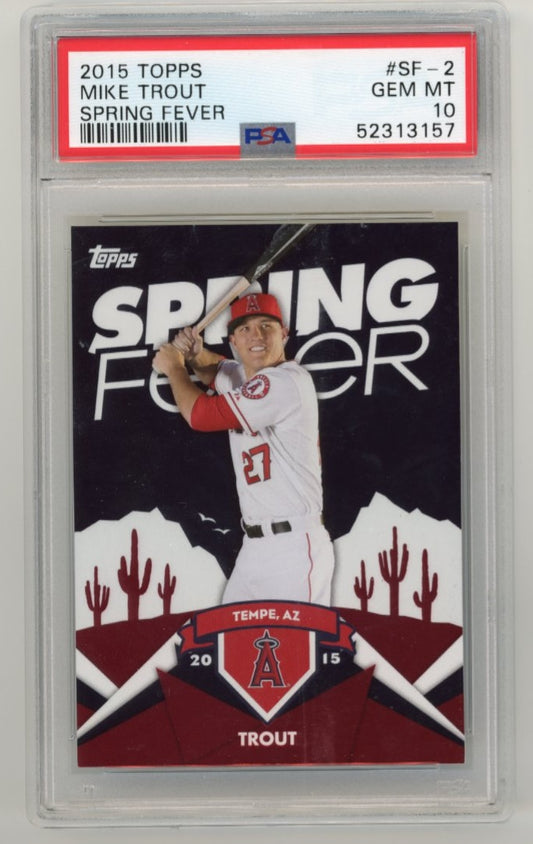 2015 Topps Mike Trout Spring Fever #SF-2 - PSA 10 Angels