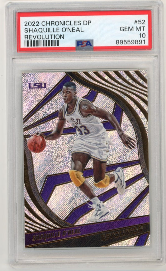 2022 Panini Chronicles Shaquille O'Neal Draft Picks #52 - PSA 10 LSU Tigers