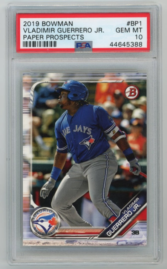 2019 Bowman Vladimir Guerrero Jr. #BP-1 - PSA 10 Blue Jays