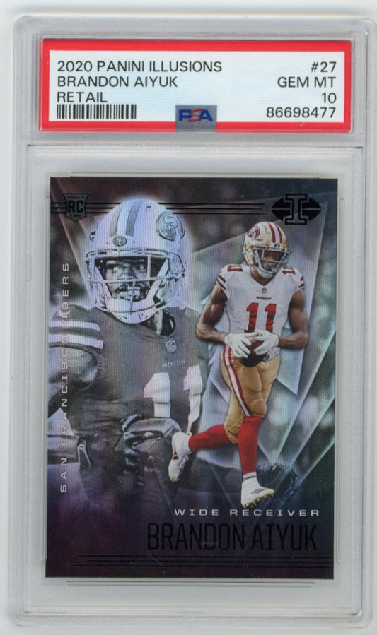 2020 Panini Illusions Brandon Aiyuk RC #27 - Retail Exclusive PSA 10 49ers