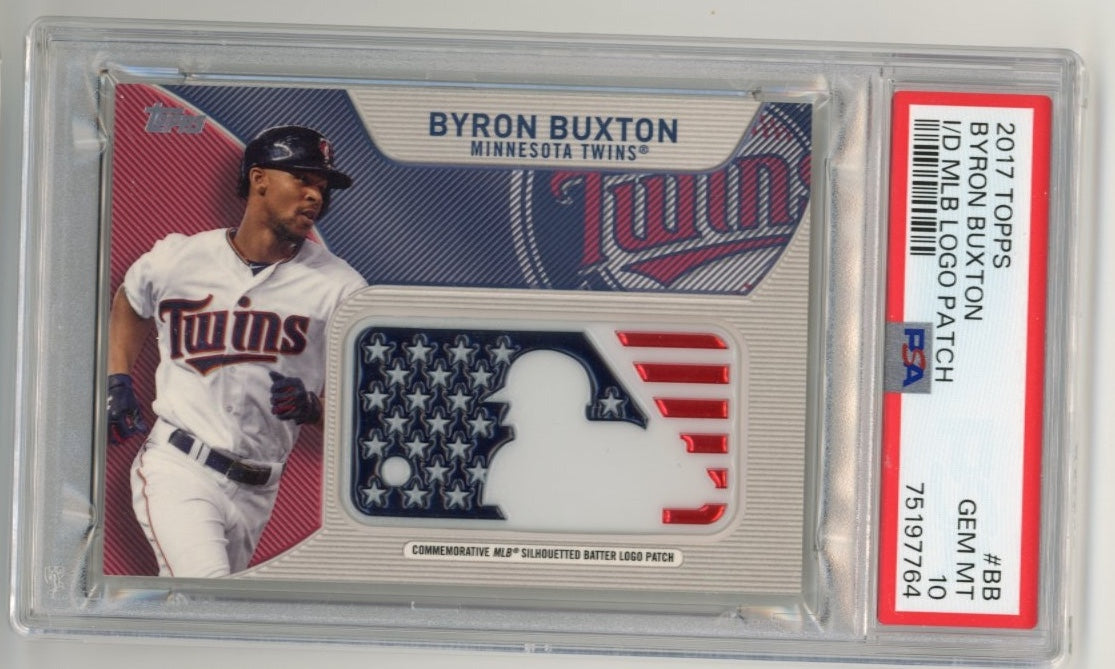 2017 Topps Byron Buxton Independence Day Patch #BB - PSA 10 Twins