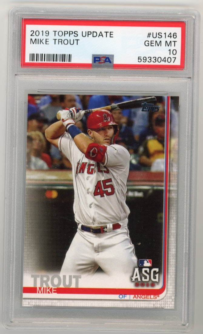 2019 Topps Update Mike Trout #US146 - PSA 10 Angels