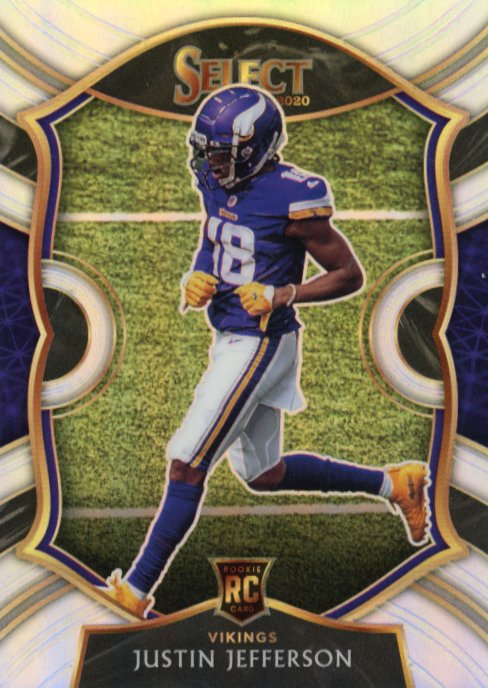 2020 Panini Select Justin Jefferson Concourse RC #61 - Silver Vikings