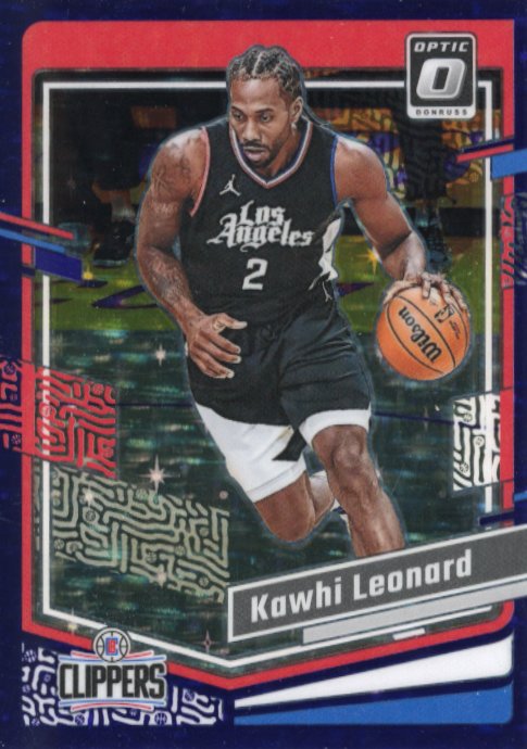 2023/24 Panini Donruss Optic Kawhi Leonard #95 - Purple Stars #/17 Clippers