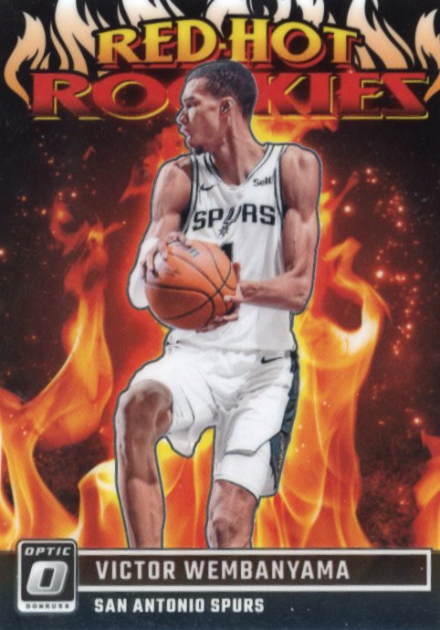 2023/24 Panini Donruss Optic Victor Wembanyama Red Hot Rookies #2 - Spurs