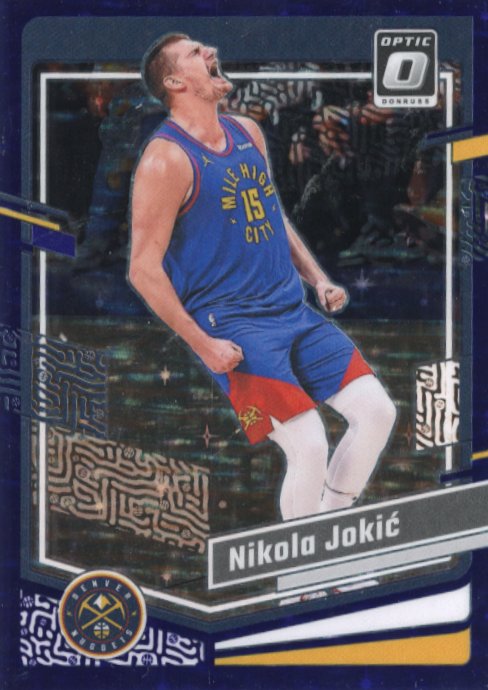 2023/24 Panini Donruss Optic Nikola Jokic #19 - #/17 Purple Stars Nuggets