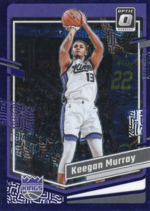 2023/24 Panini Donruss Optic Keegan Murray #97 - #/17 Purple Stars Kings