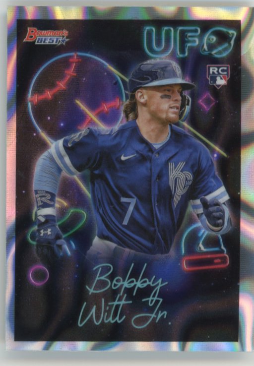 2022 Topps Bowmans Best Bobby Witt Jr. RC #UFO-12 - #/50 Royals