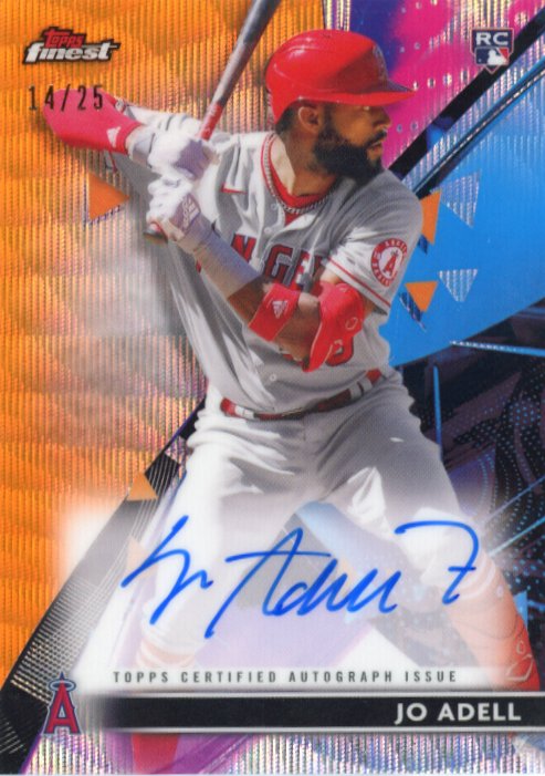 2021 Topps Finest Jo Adell RC #FA-JA - Autograph Orange #/25 Angels