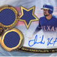 2019 Topps Triple Threads Isiah Kiner-Falefa #RFPAR-IK - Autograph Triple Relic #/99 Rangers