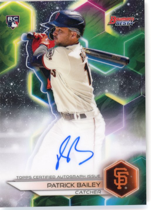 2023 Topps Bowmans Best Patrick Bailey RC #B23-PB - Autograph Giants