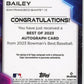 2023 Topps Bowmans Best Patrick Bailey RC #B23-PB - Autograph Giants