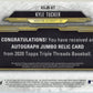 2020 Topps Triple Threads Kyle Tucker #ASJR-KT - Autograph Relic Gold #/25 Astros