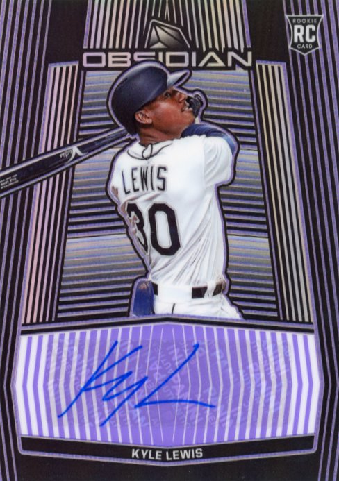 2020 Panini Obsidian Chronicles Kyle Lewis #OA-KL - Autograph #/25 Mariners