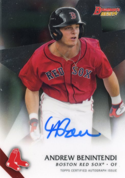 2015 Topps Bowman's Best Andrew Benintendi #B15-ANB - Autograph Red Sox