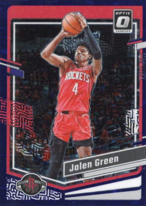 2023/24 Panini Donruss Optic Jalen Green #151 - Purple Stars FOTL #/17 Rockets