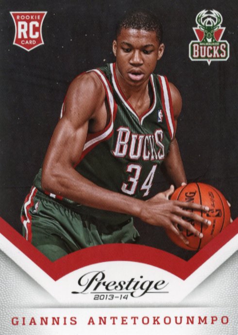 2013/14 Panini Prestige Giannis Antetokounmpo RC #175 - Bucks