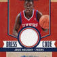 2010/11 Panini Classics Jrue Holiday Dress Code #17 - Autograph Relic #/25 Sixers