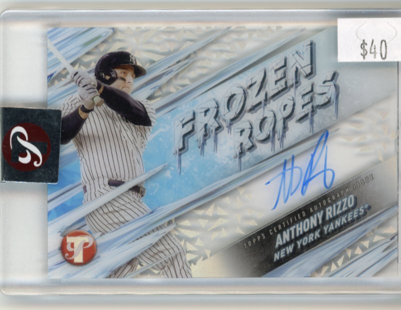 2024 Topps Pristine Anthony Rizzo Frozen Ropes #FRA-AR - Autograph Yankees