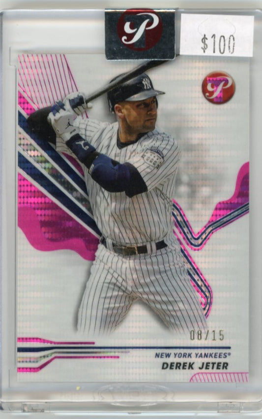 2024 Topps Pristine Derek Jeter #147- Pink #/15 Yankees