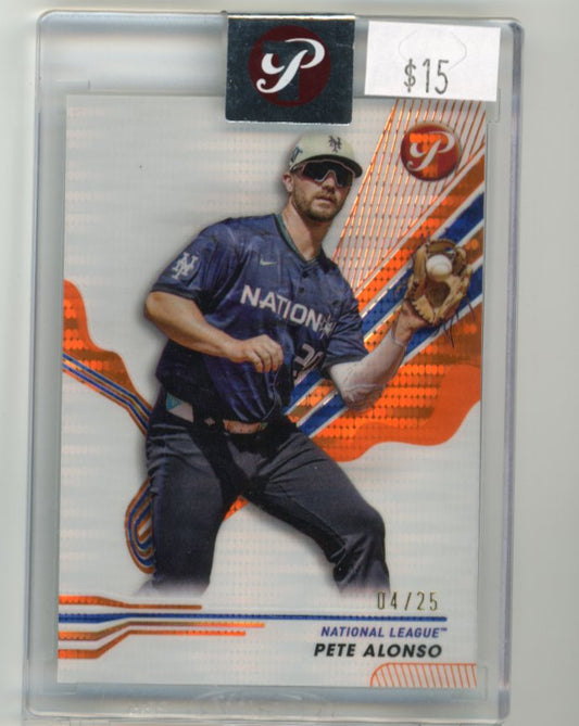 2024 Topps Prestine Pete Alonso #264 - Orange #/25 Mets