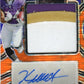 2023 Panini Select Keaton Mitchell Rookie RC #PS-KMI - FOTL Orangle Pulsar Patch Autograph #/33 Ravens