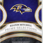2023 Panini Select Keaton Mitchell Rookie RC #PS-KMI - FOTL Orangle Pulsar Patch Autograph #/33 Ravens