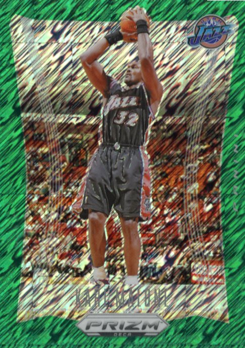 2023/24 Panini Prizm Karl Malone #167 - Green Shimmer #/12 Jazz