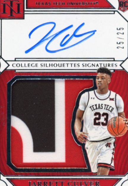 2019 Panini National Treasures Jarrett Culver Rookie RC #86 - Autograph Patch #/25