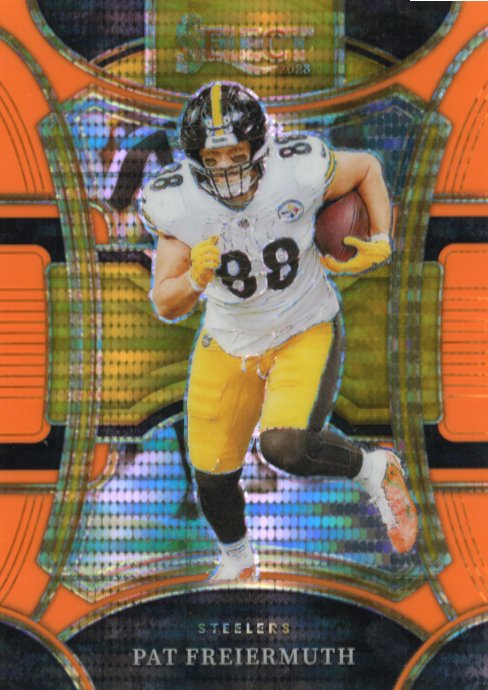 2023 Panini Select Pat Freiermuth #479 - FOTL Orange Pulsar #/7 Steelers