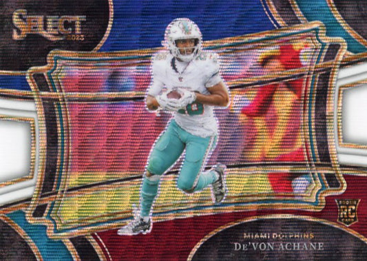 2023 Panini Select De'Von Achane Rookie RC #359 - RWB Shimmer #/75 Dolphins