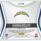 2020 Panini Certified Joshua Kelly Rookie RC #240 - Patch Autograph #/15 Chargers