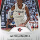 2019 Panini Prizm Draft Picks Jalen McDaniels Rookie RC #52 - Autograph Red Checkered #/99