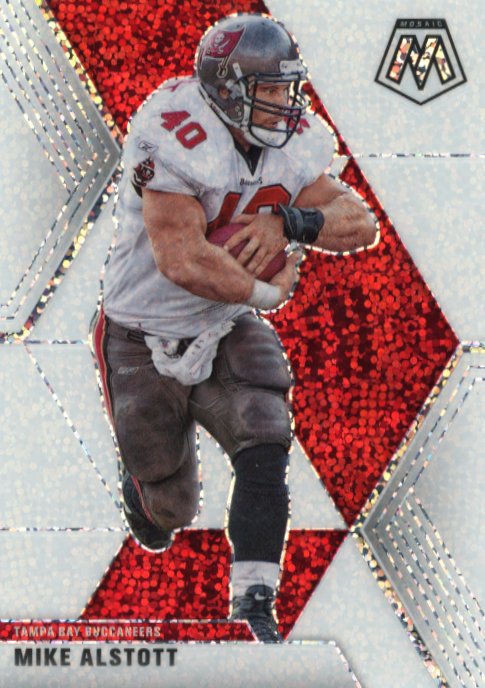 2020 Panini Mosaic Mike Alstott #188 - White Sparkle Buccaneers