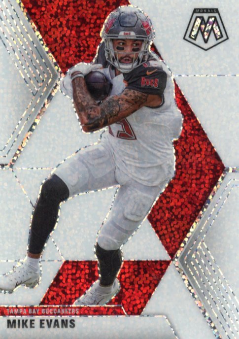 2020 Panini Mosaic Mike Evans #193 - White Sparkle Buccaneers