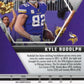 2020 Panini Mosaic Kyle Rudolph #131 - White Sparkle Vikings