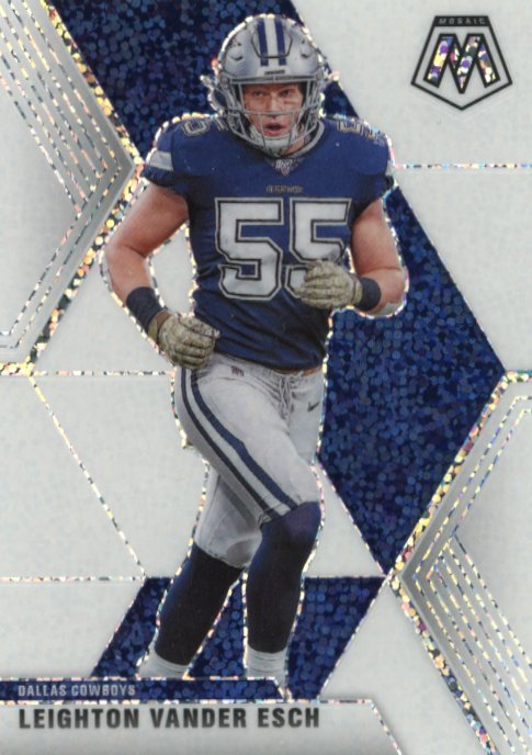 2020 Panini Mosaic Leighton Vander Esch #188 - White Sparkle Cowboys