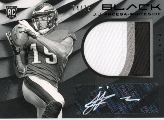 2019 Panini Black JJ Arcega-Whiteside Rookie RC #96 - Patch Autograph #/75 Eagles