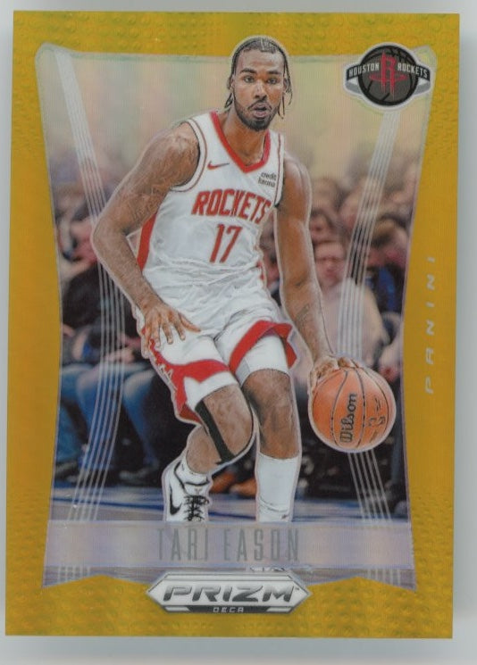 2023/24 Panini Prizm Tari Eason #289 - Gold #/10 Rockets