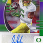 2020 Panini Prizm Draft Picks Juwan Johnson RC #204 - #/199 Purple Autograph Oregon