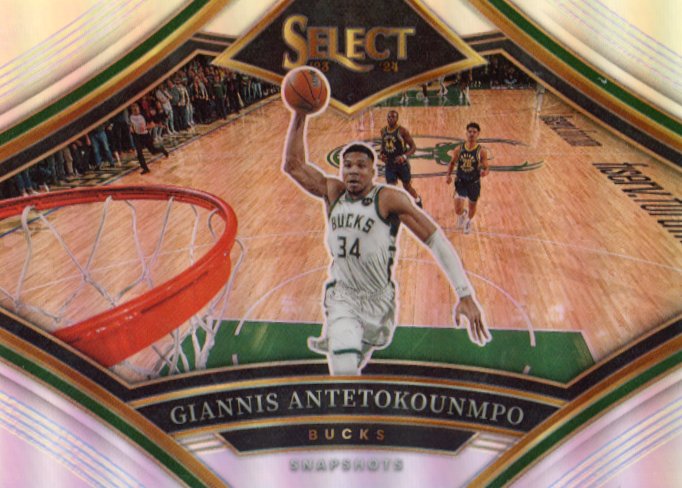 2023/24 Panini Select Giannis Antetokounmpo Snapshots #14 - Silver Bucks