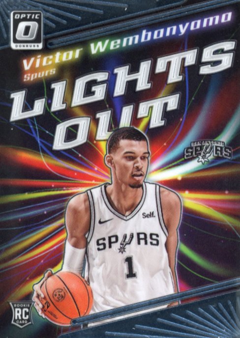 2023 Panini Optic Victor Wembanyama Lights Out Rookie RC #4 - Spurs