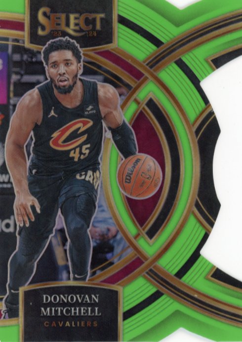 2023/24 Panini Select Donovan Mitchell #163 - Green #/75 Cavaliers