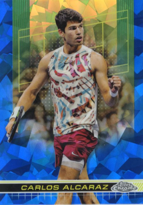 2024 Topps Chrome Carlos Alcaraz #50 - Blue Cracked Ice