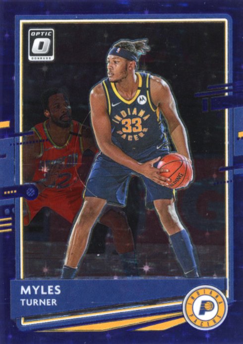 2020/21 Panini Donruss Optic Myles Turner #38 - Purple Stars #/13 Pacers