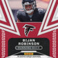 2023 Panini Obsidian Bijan Robinson Trifecta RC #TRI-BRO - #/75 Triple Patch Falcons