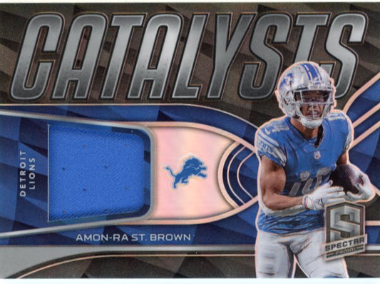 2022 Panini Spectra Amon-Ra St. Brown #CAT-AST - Patch #/99 Lions