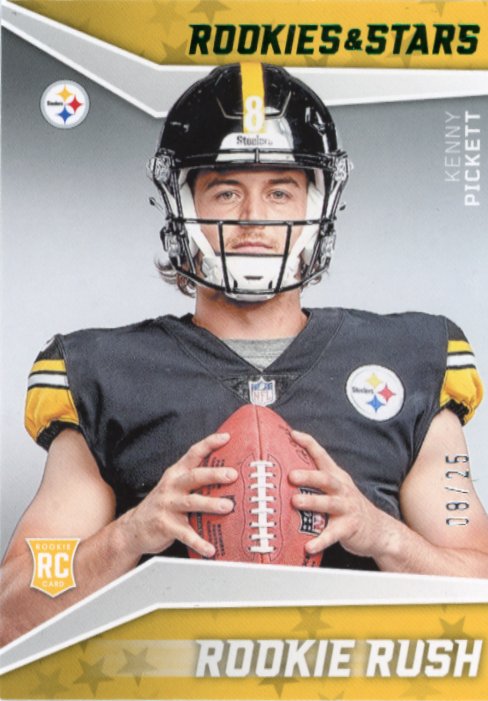 2022 Panini Rookies and Stars Kenny Pickett Rookie RC #RR-1 - Green #/25 Steelers