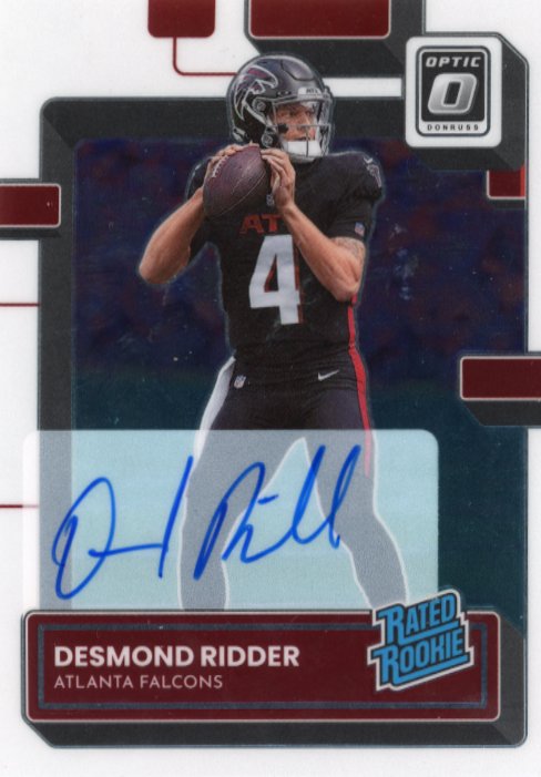 2022 Panini Optic Desmond Ridder Rated Rookie #202 - Autograph #150 Falcons