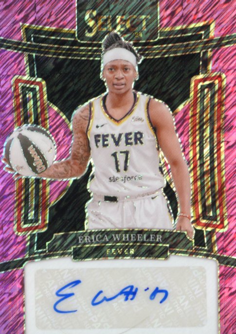 2024 Panini Select Erica Wheeler #SG-EW - Pink Shimmer #/5 Autograph Fever